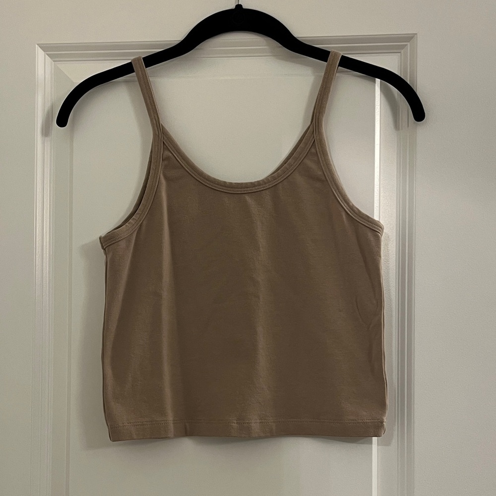 Like New ARQ Crop Tank Dark Beige Size M